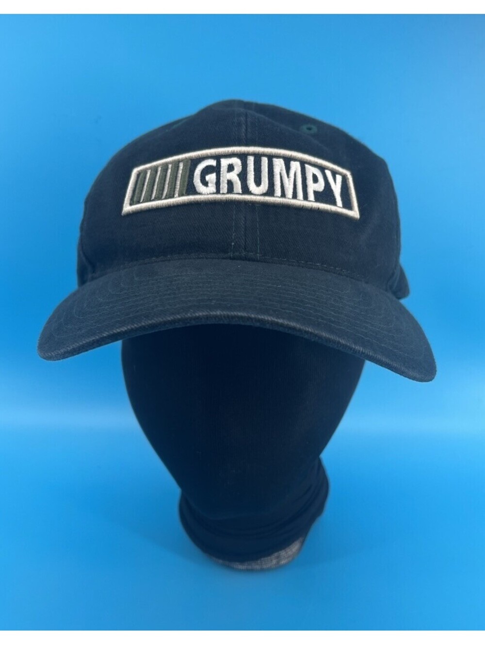 Vintage Walt Disney World Grumpy Battery Meter Snapback Hat Black Cap Adult